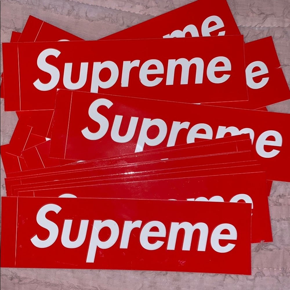Authentic Supreme Box Logo stickers